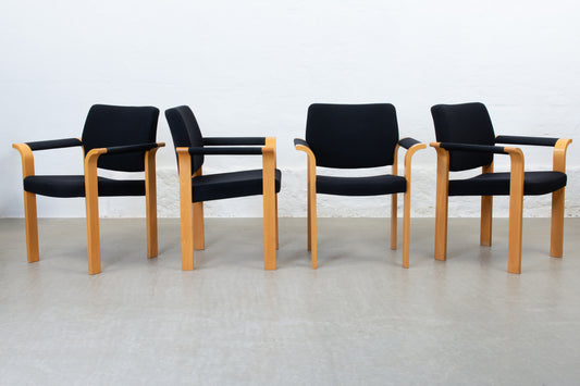 Set of four 1970s armchairs by Rud Thygesen & Johnny Sørensen
