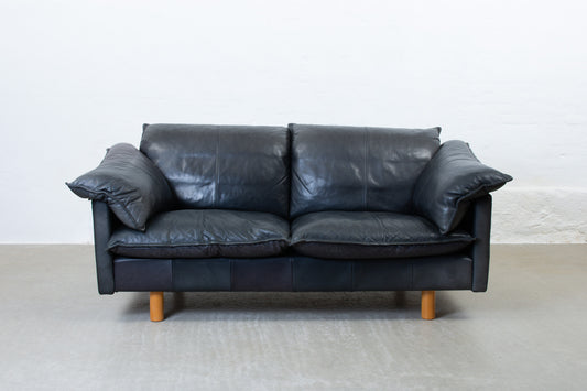 1990s two seat leather sofa by Skalma
