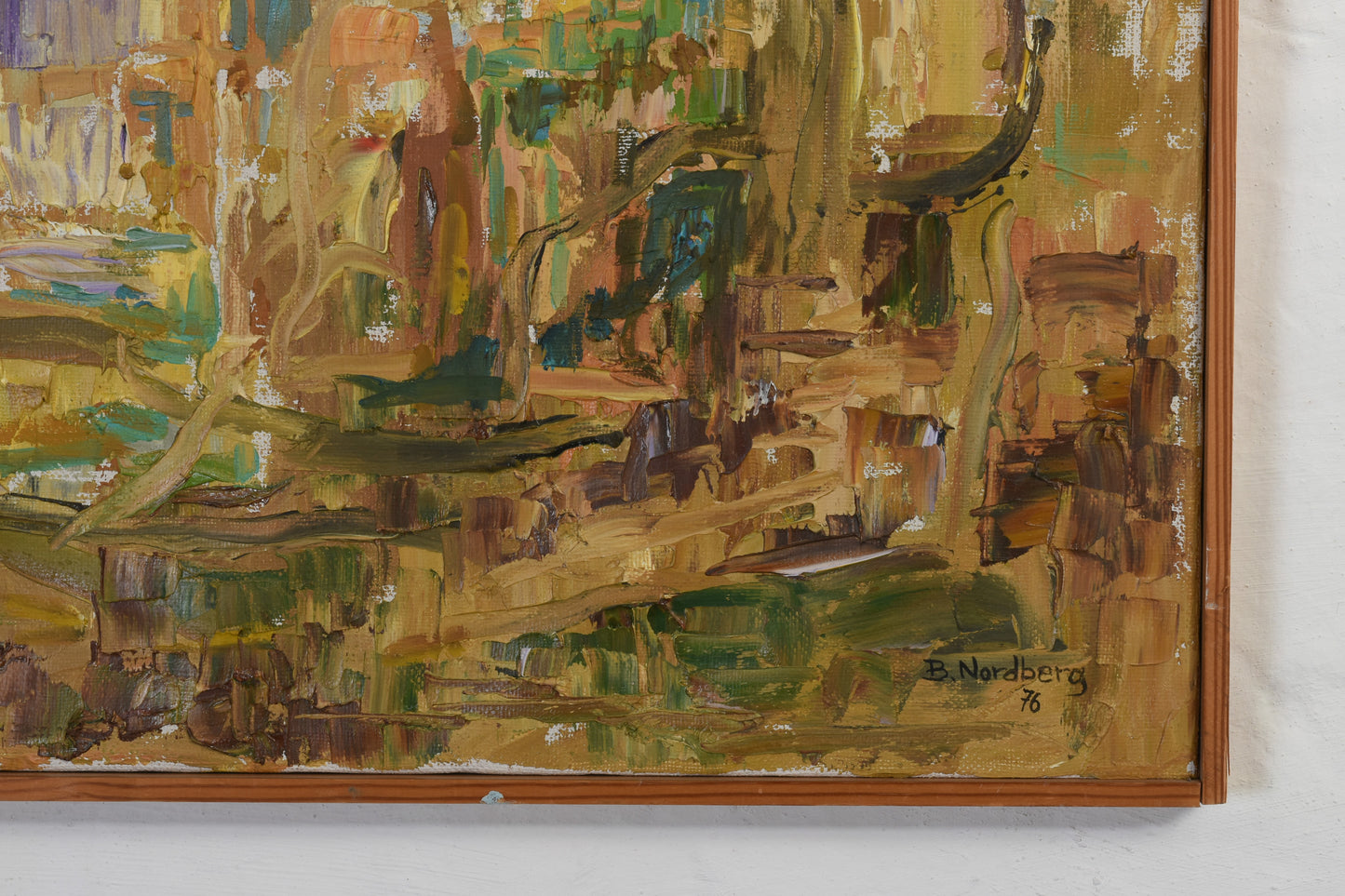 Oil painting by B. Nordberg - 1976