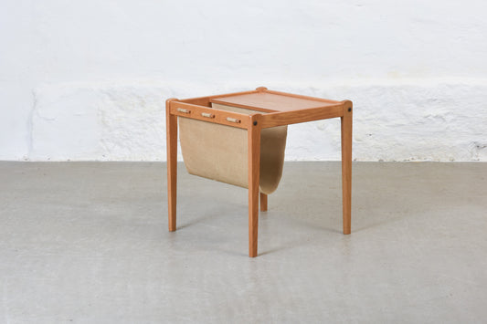 1970s oak magazine table by Brdr. Furbo