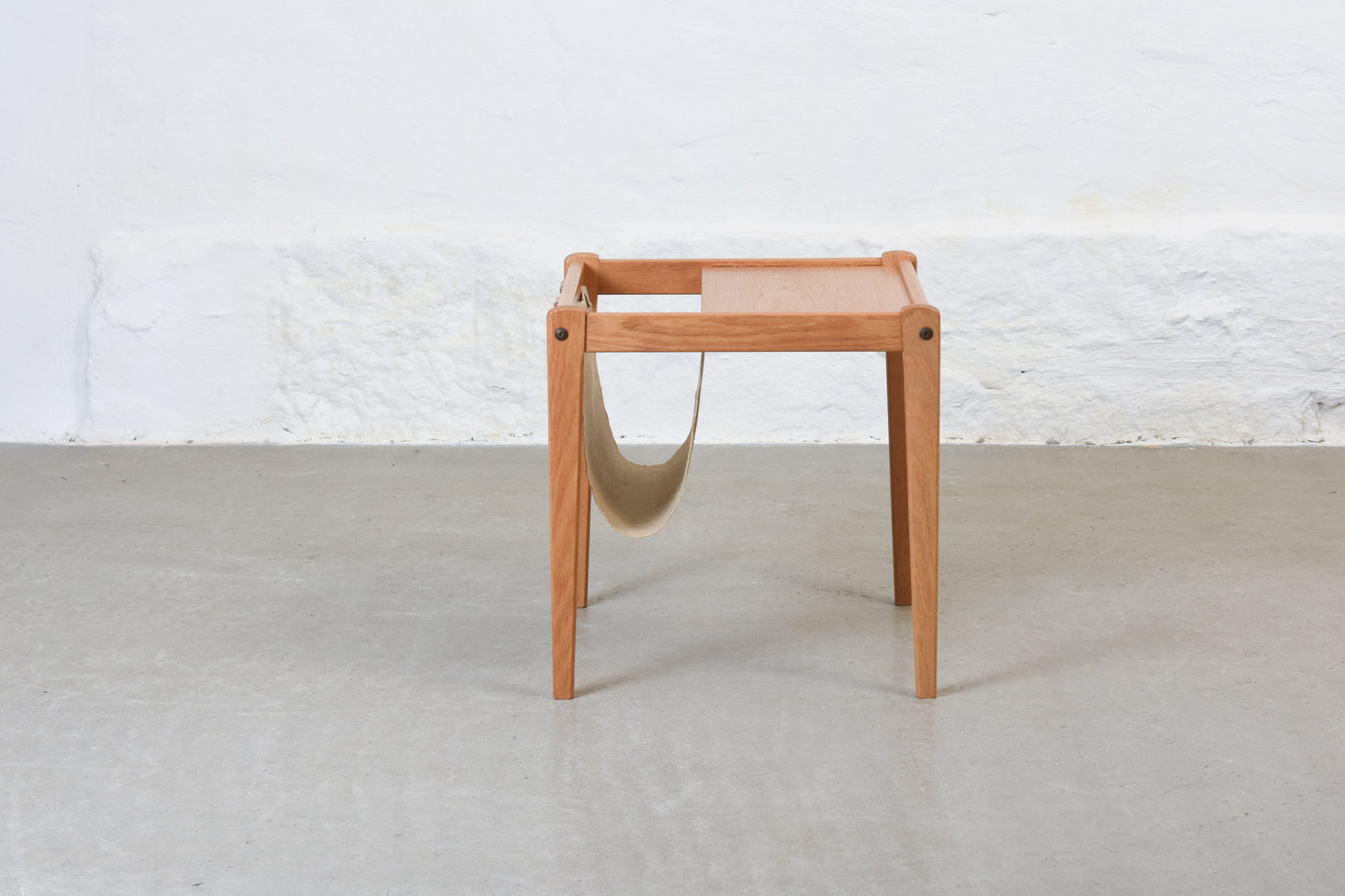 1970s oak magazine table by Brdr. Furbo