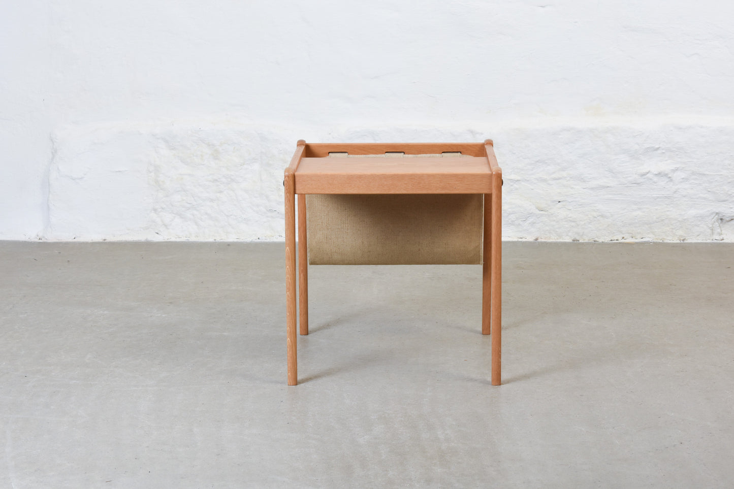 1970s oak magazine table by Brdr. Furbo