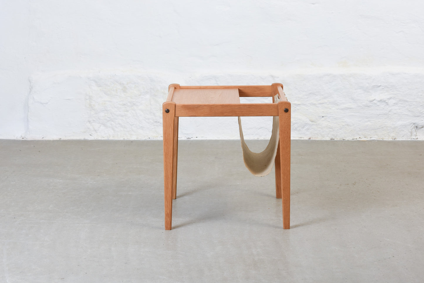 1970s oak magazine table by Brdr. Furbo