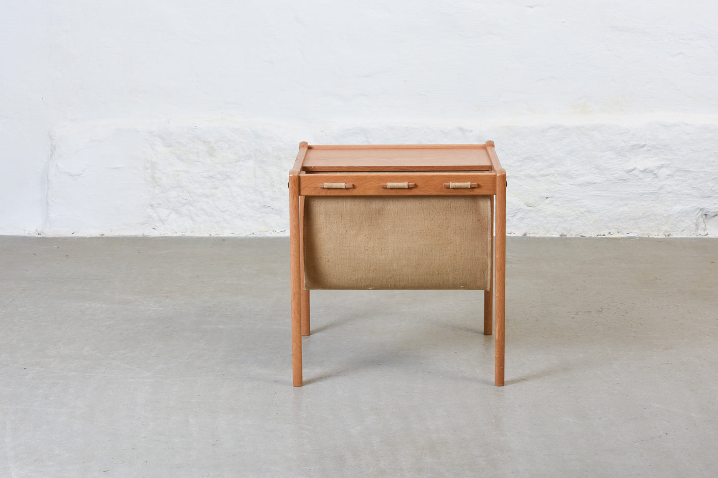 1970s oak magazine table by Brdr. Furbo