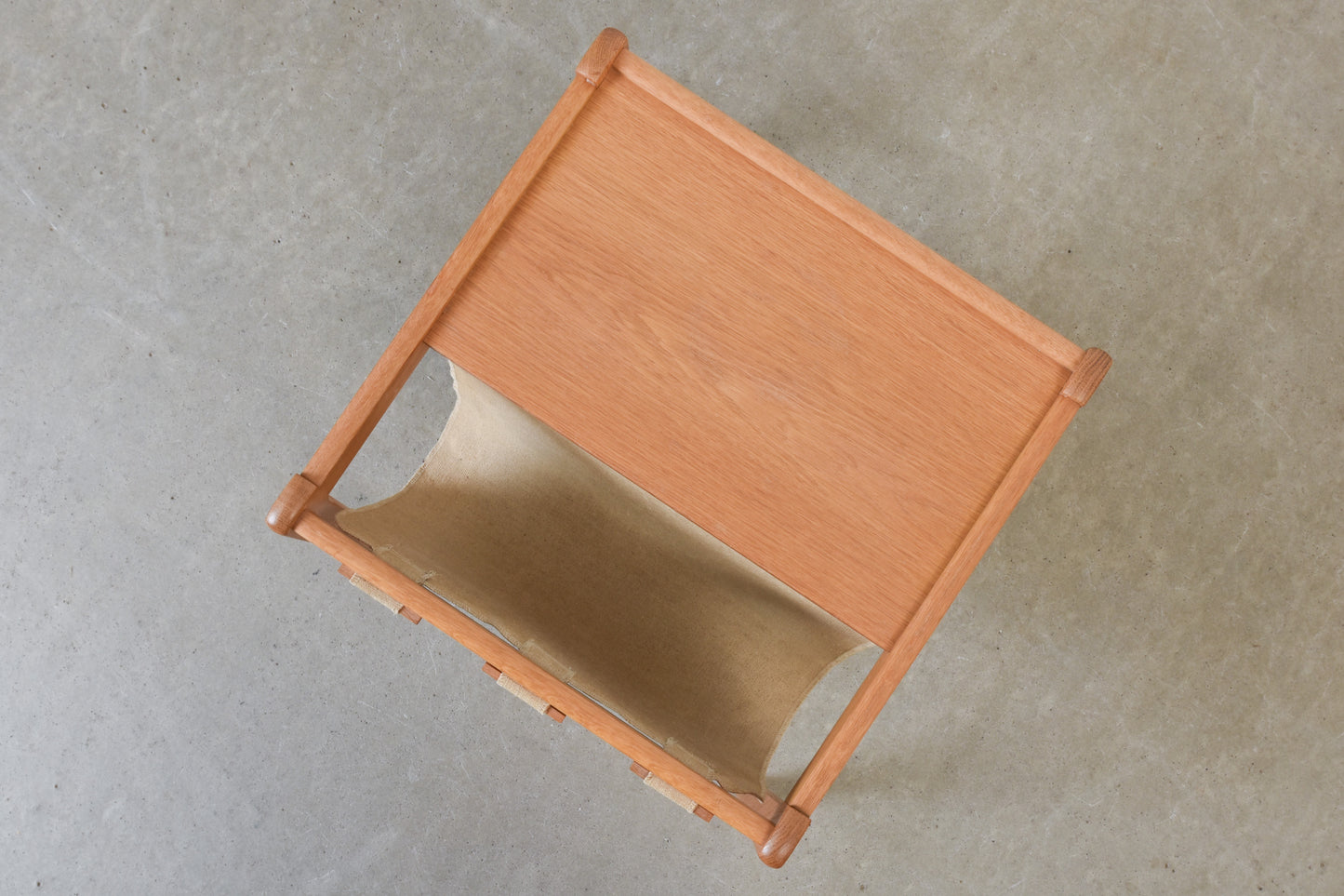 1970s oak magazine table by Brdr. Furbo