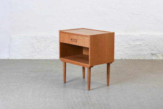 1960s oak bedside table