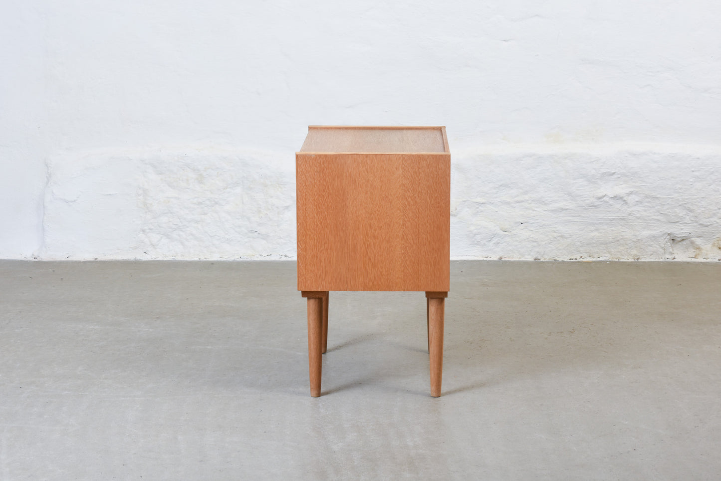 1960s oak bedside table