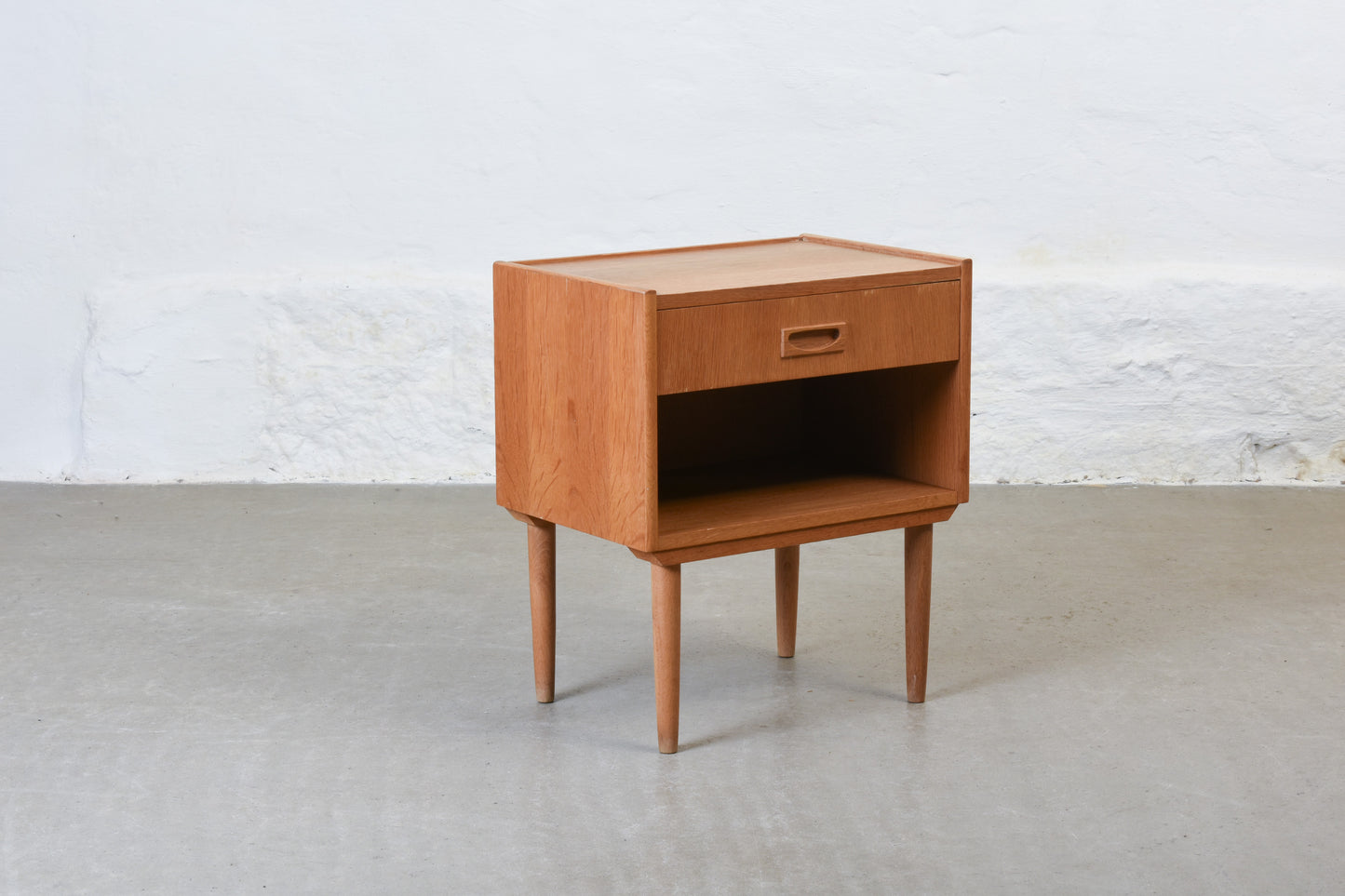 1960s oak bedside table
