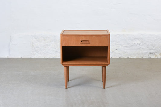 1960s oak bedside table