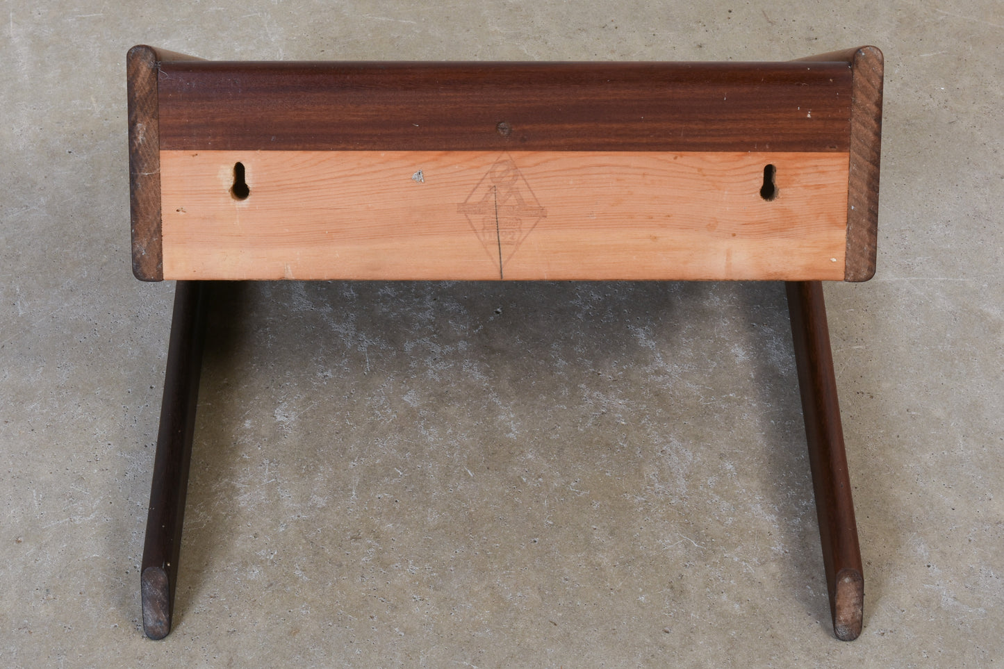 1960s floating shelf in teak by Sigfrid Omann