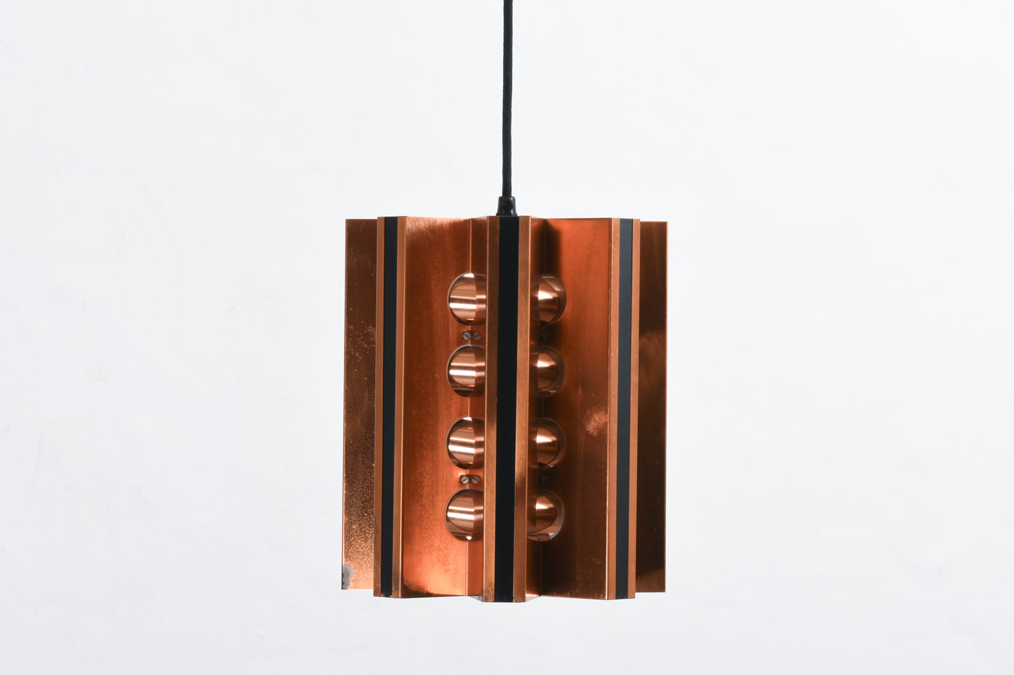 1970s copper ceiling lamp by Werner Schou