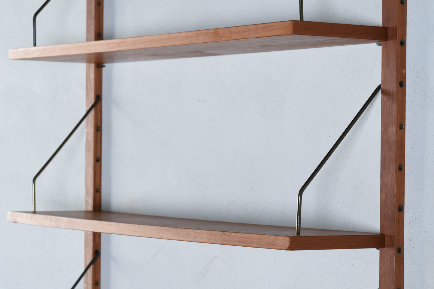 1950s bay of PS System shelving in teak no. 1