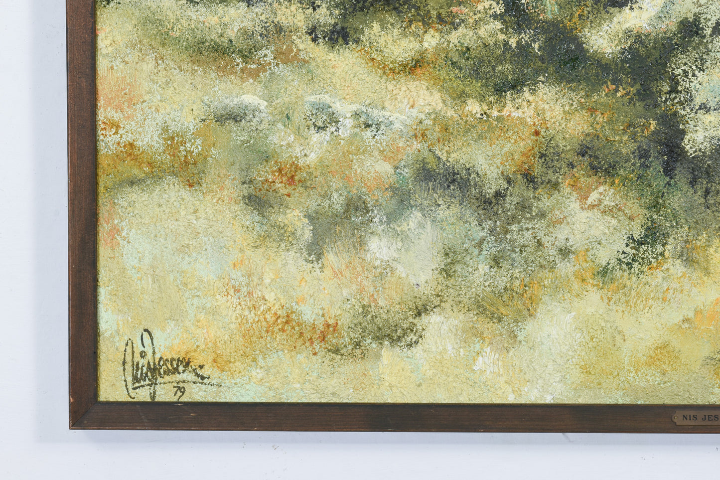 Oil painting by Nis Jessen - 1979