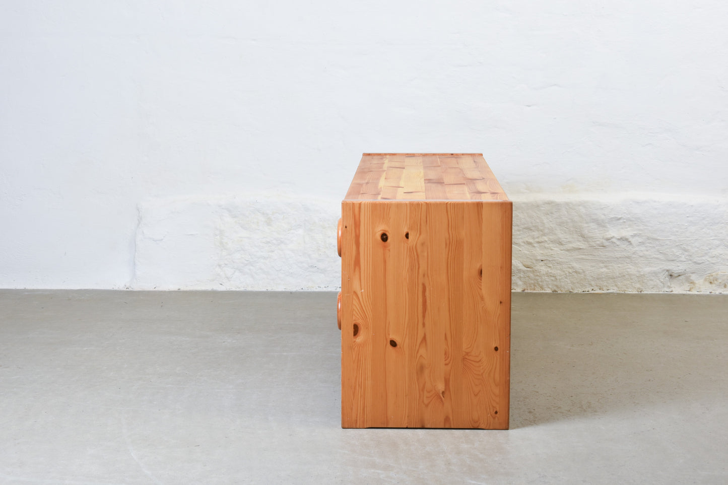 1970s low chest in Swedish pine