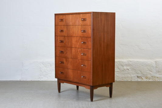 1960s teak chest of drawers by L.H. Ovesehl