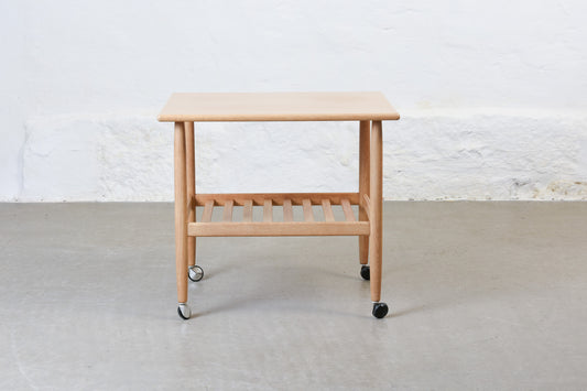 1960s oak trolley table by Vitzé