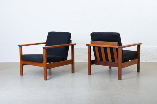 Two available: Teak loungers by Morten Olsen & Søn