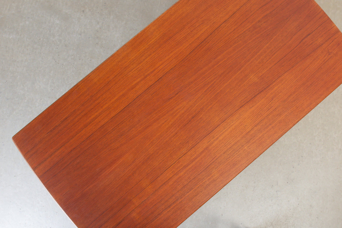 1960s twin pedestal desk in teak + oak