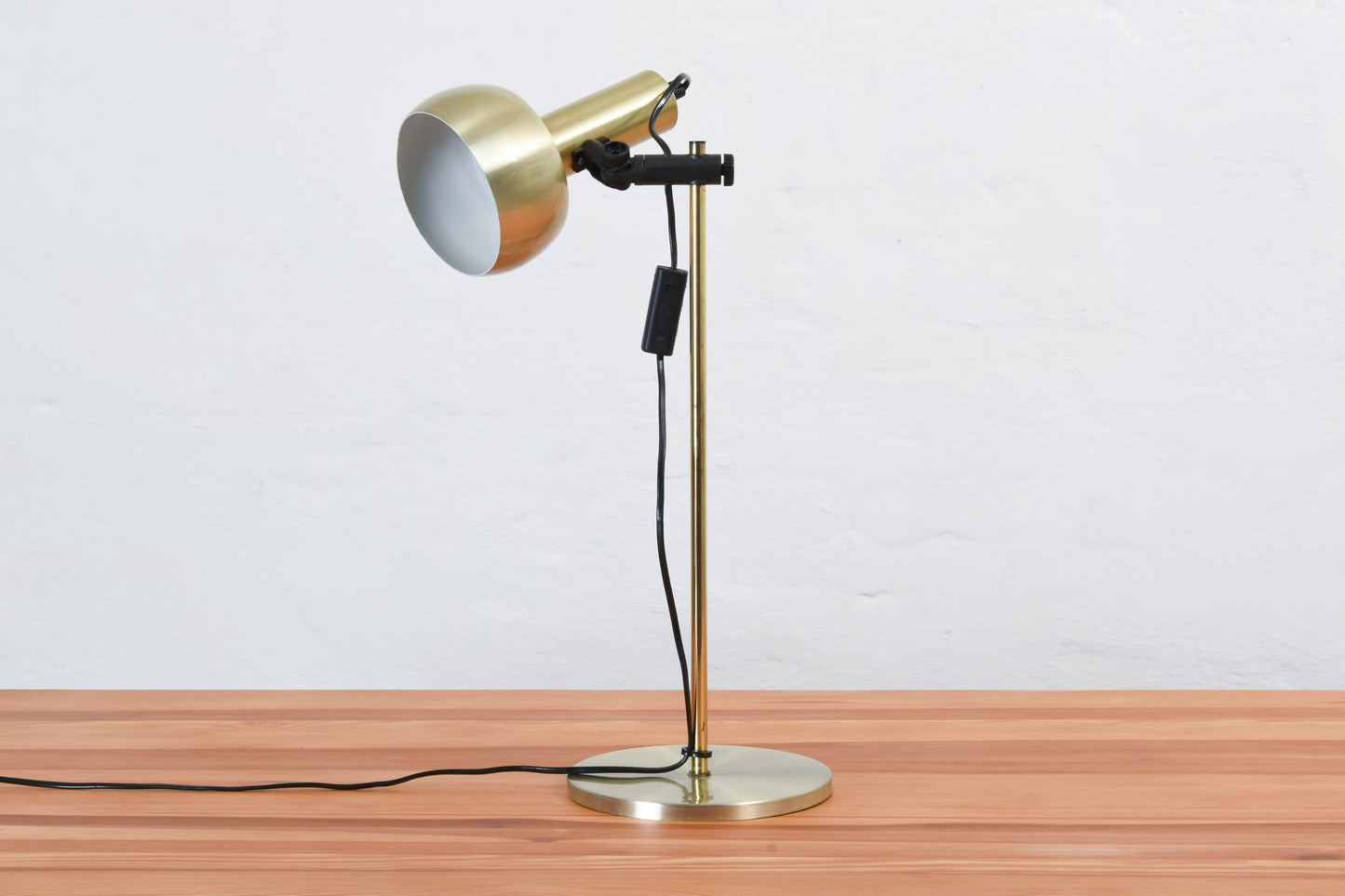 1980s brass table lamp