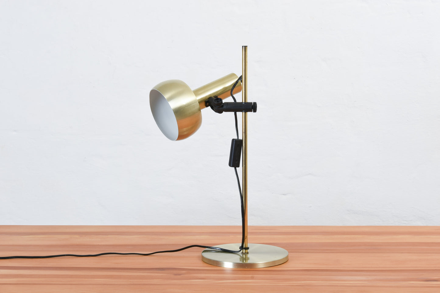 1980s brass table lamp