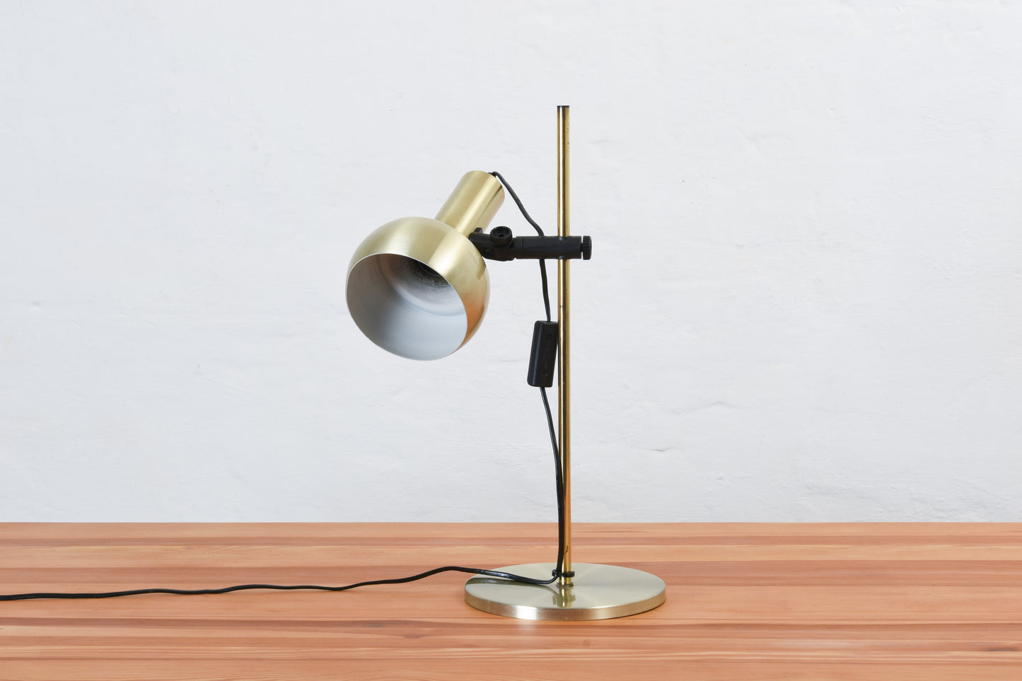 1980s brass table lamp