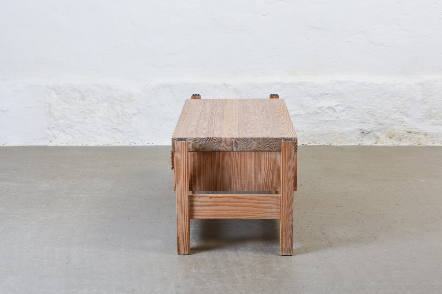 1970s low pine chest