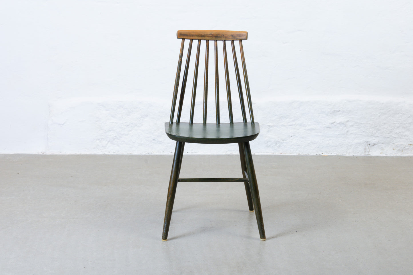 1960s set of six spindle back chairs