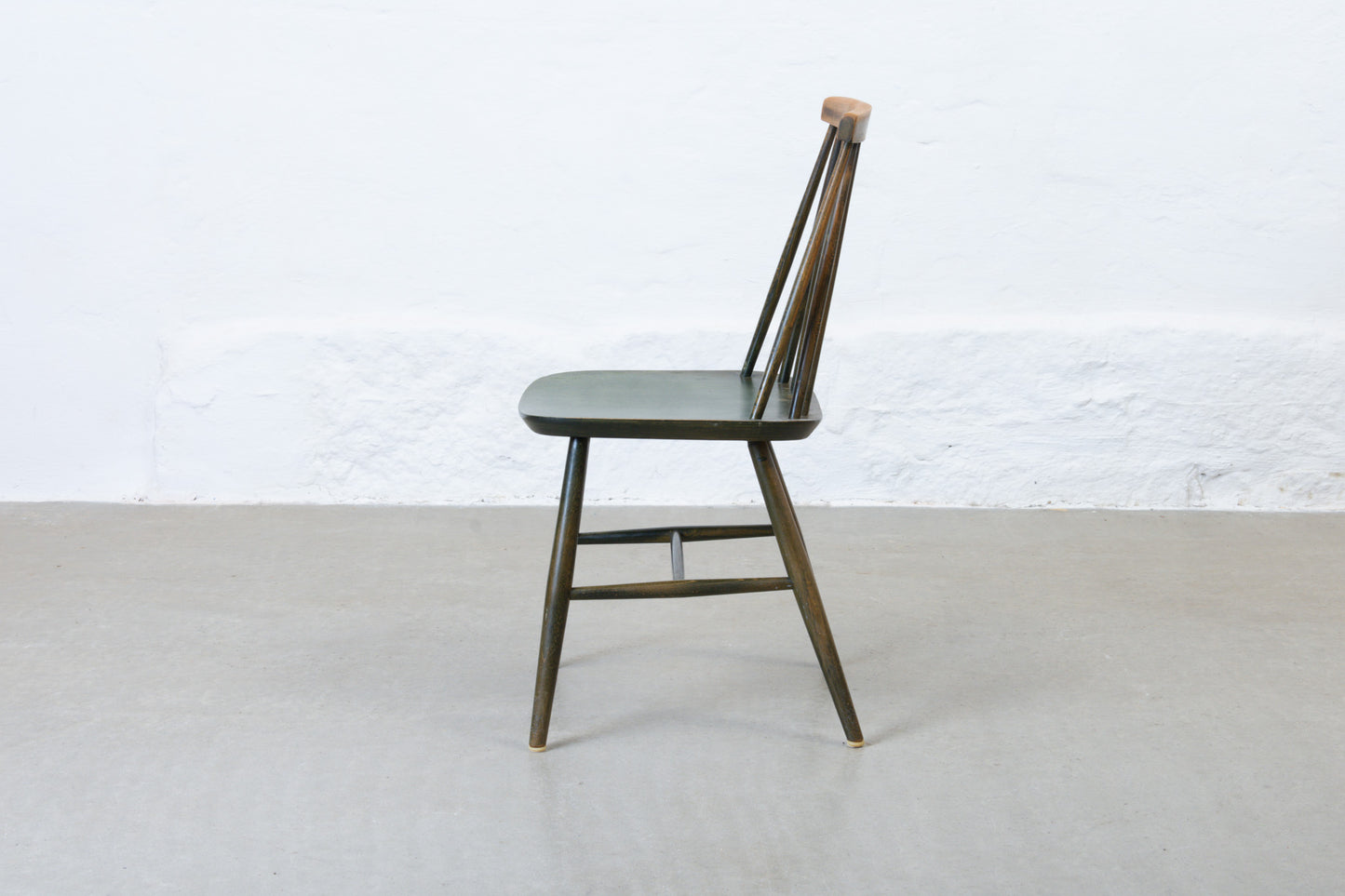 1960s set of six spindle back chairs