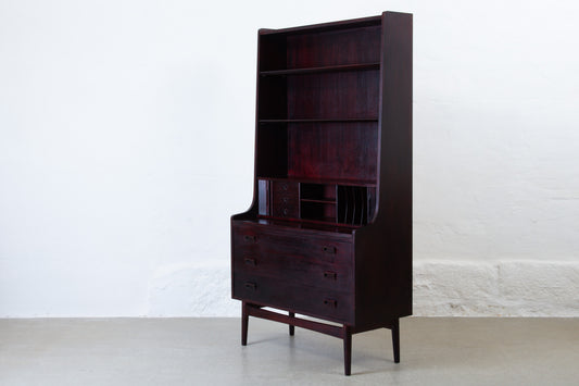 1960s stained oak secretary/bookshelf by Johannes Sorth