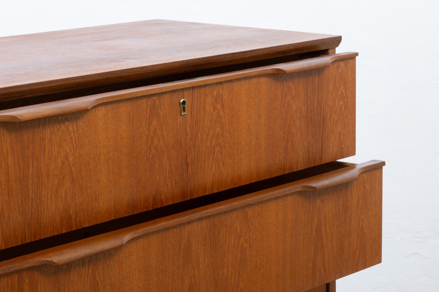 1960s teak chest of six deep drawers