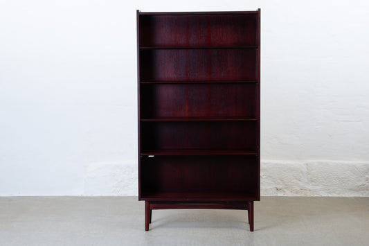 1960s stained oak bookshelf by Johannes Sorth