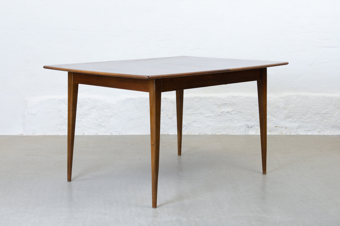 1950s extending dining table in walnut