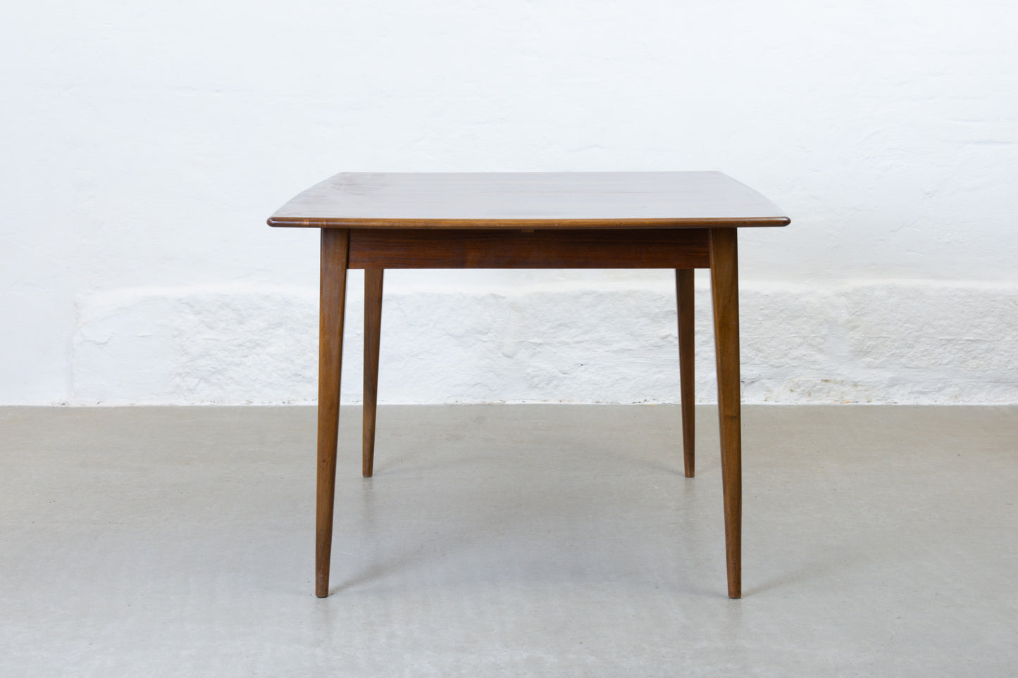 1950s extending dining table in walnut