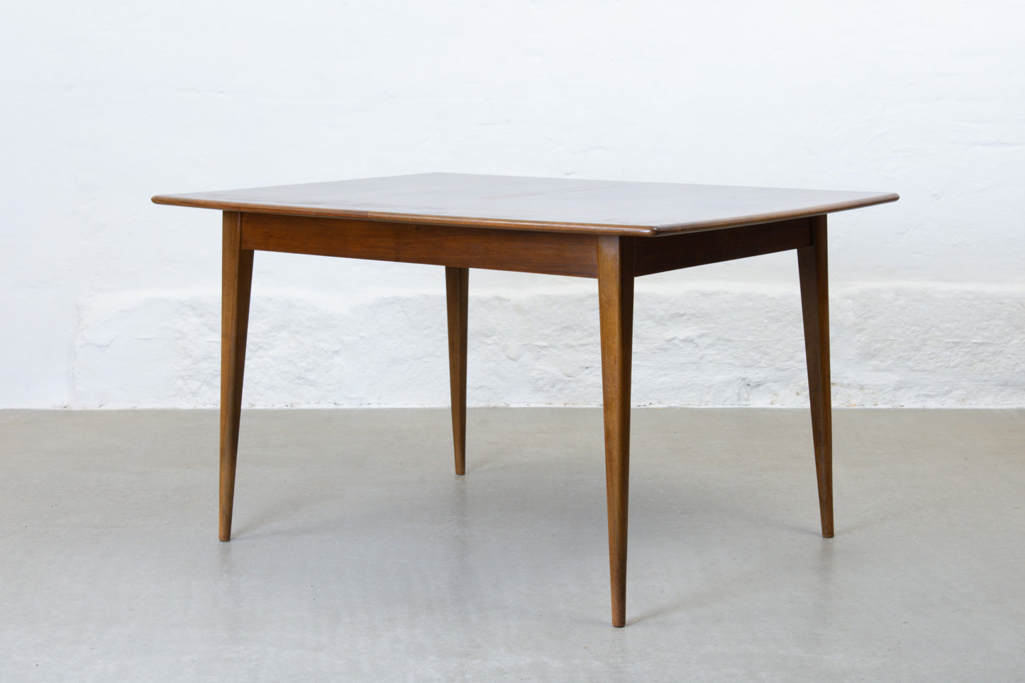 1950s extending dining table in walnut