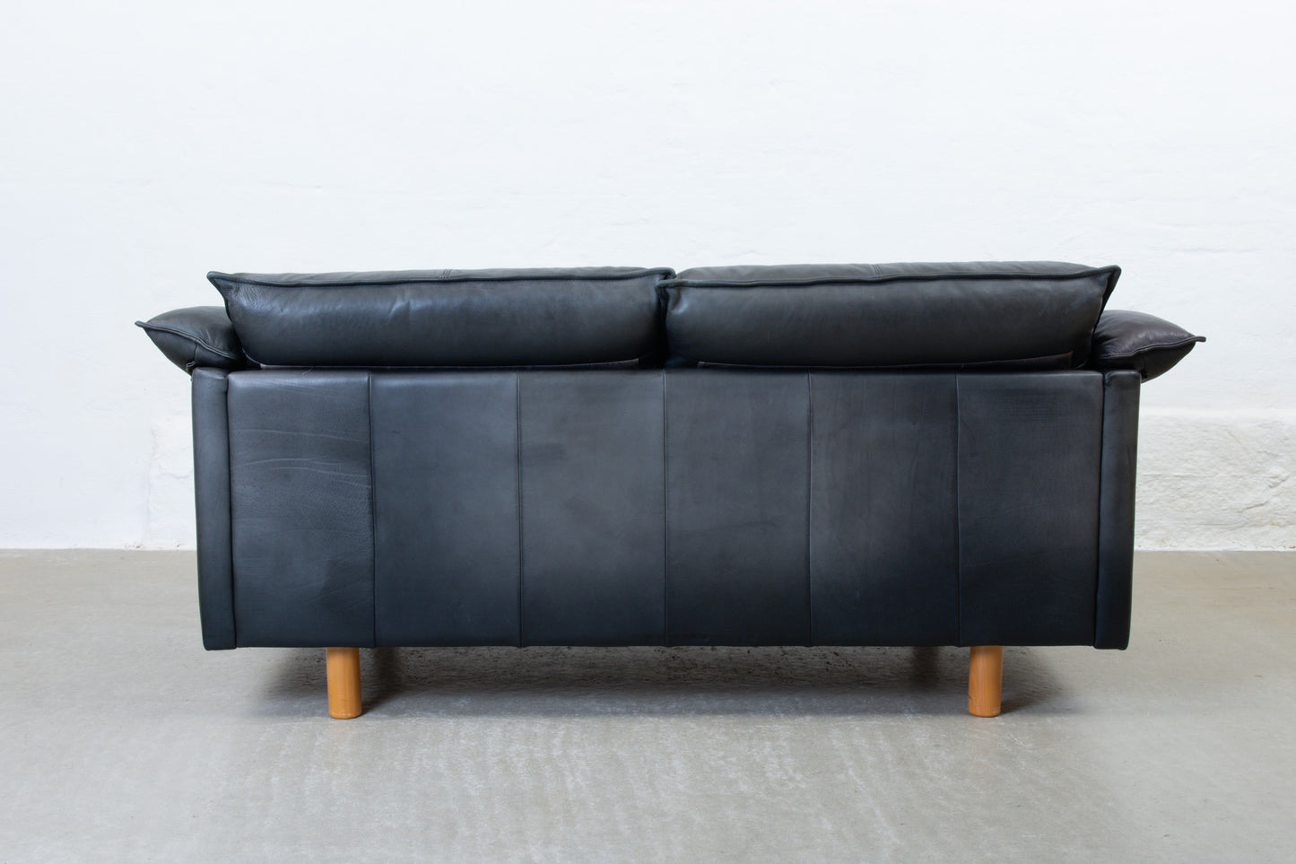 1990s two seat leather sofa by Skalma