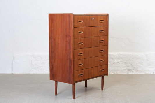 1960s teak chest of drawers