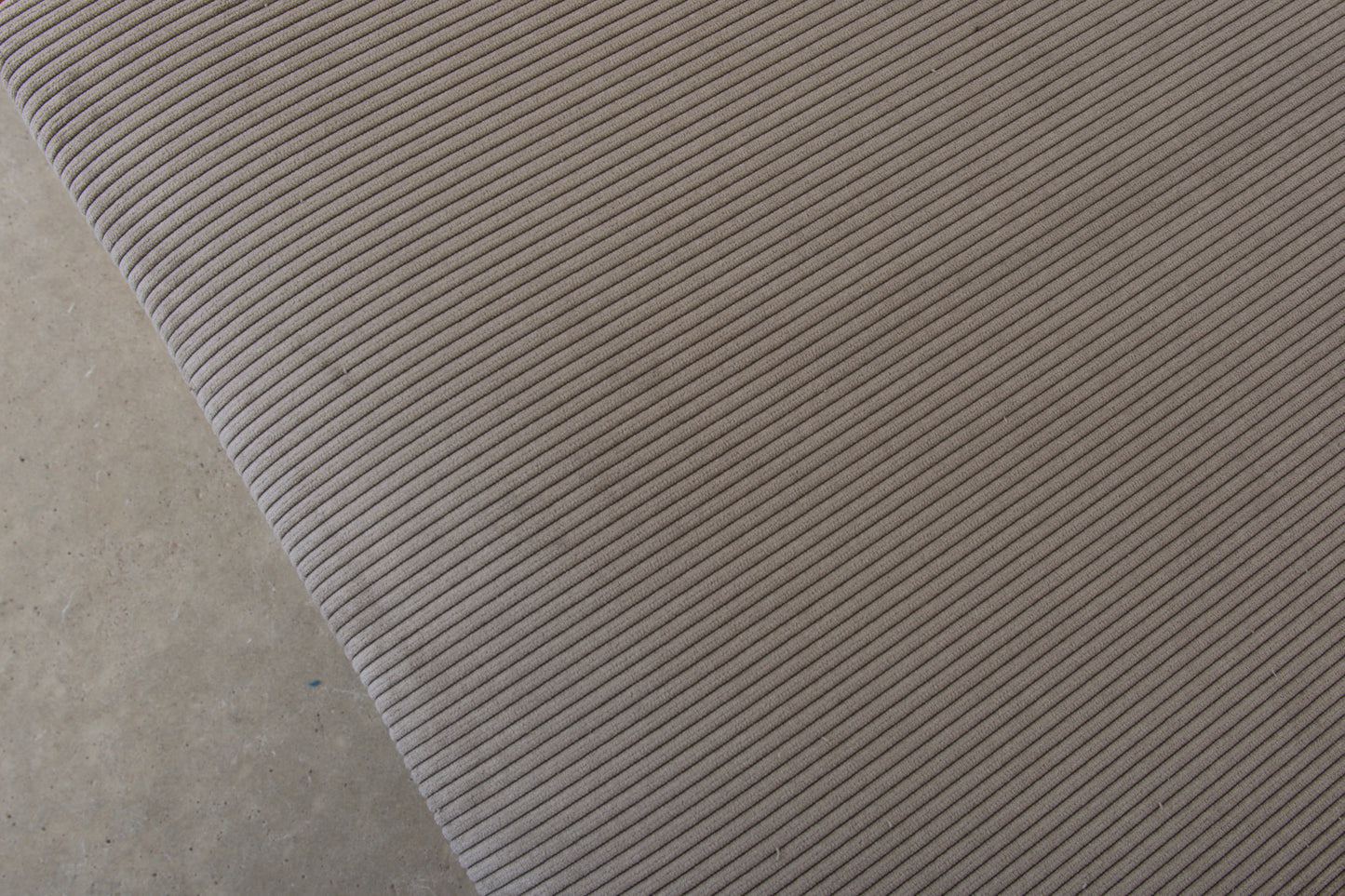 Newly reupholstered: Set of 1970s pine + corduroy dining chairs