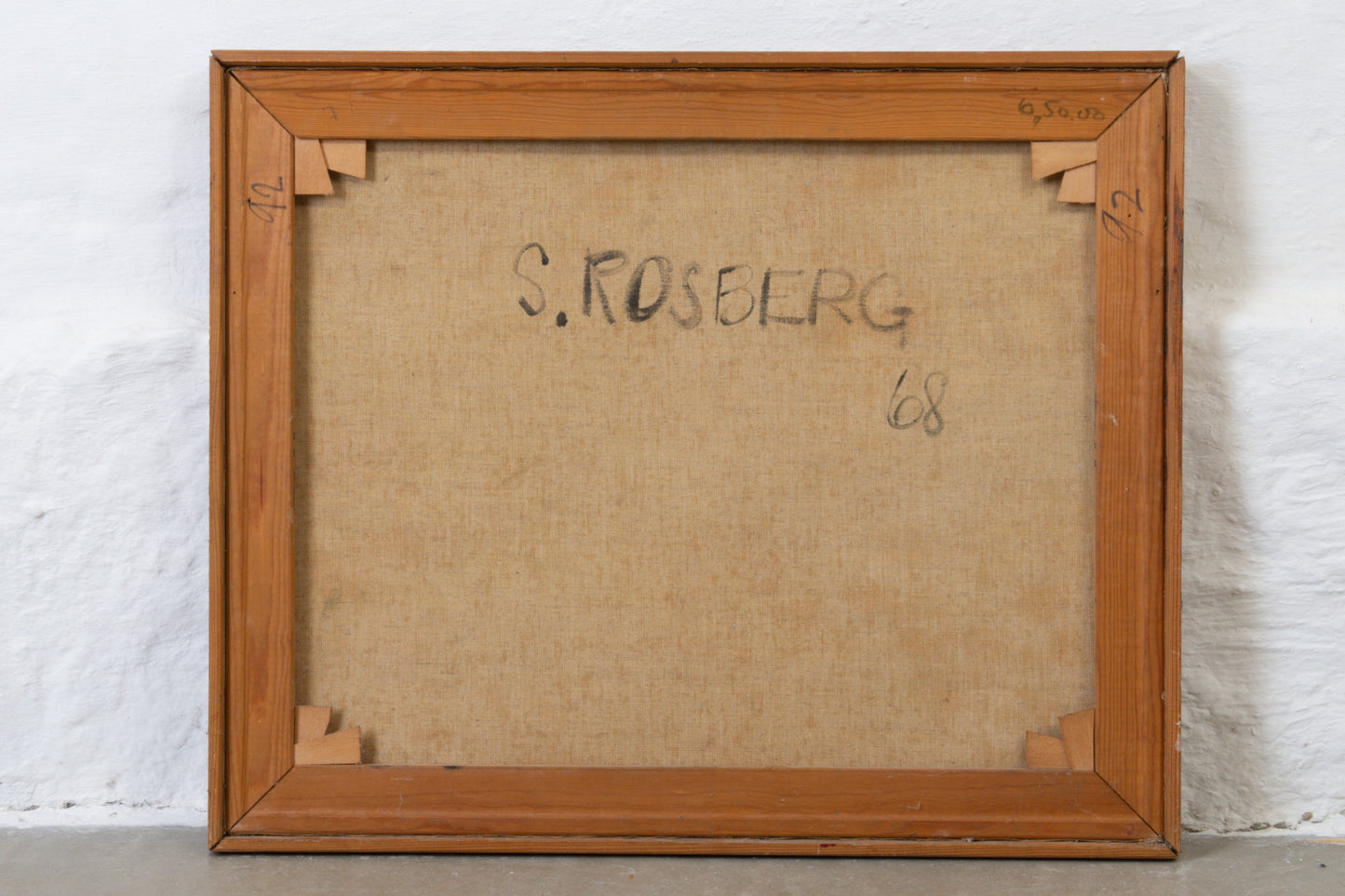 Acrylic painting by Søren Rosberg - 1968