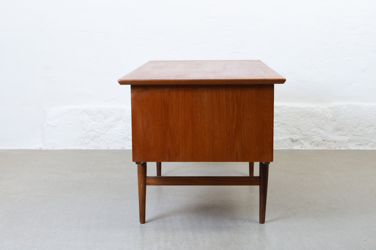 1960s twin pedestal desk in teak