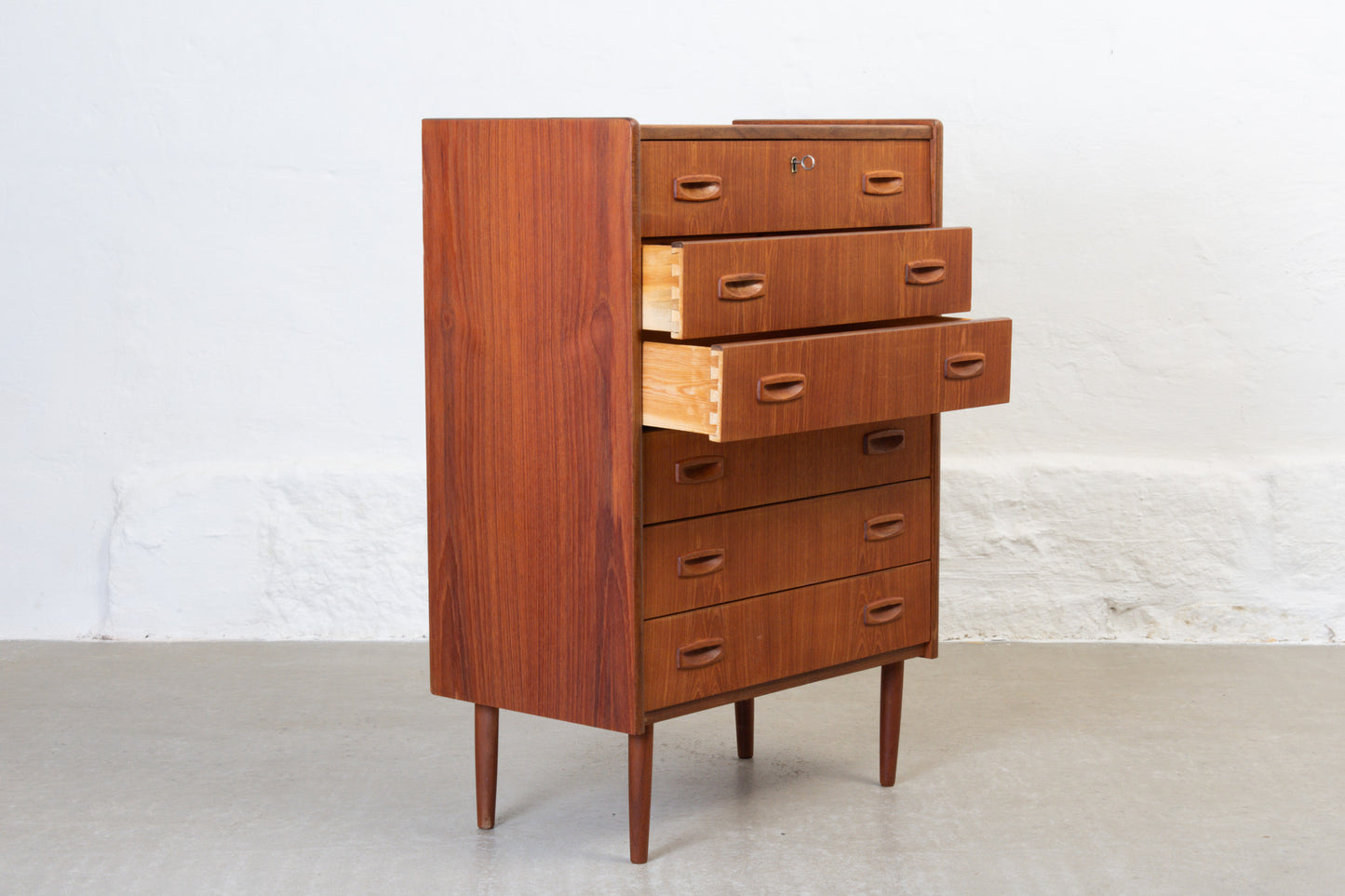 1960s teak chest of drawers