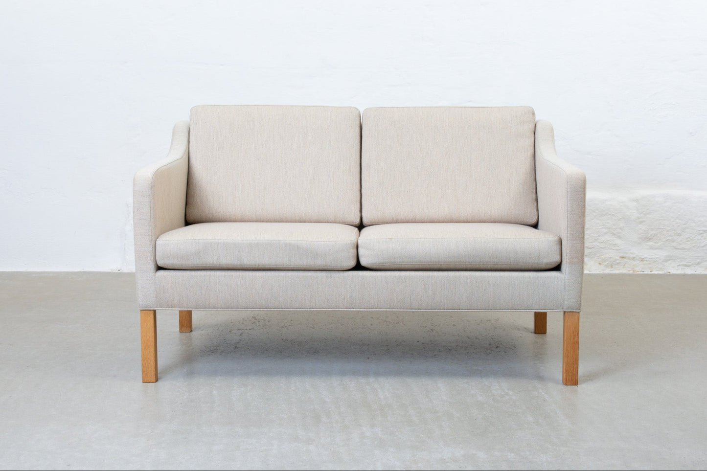 1970s 'BM 2322' two seater by Børge Mogensen