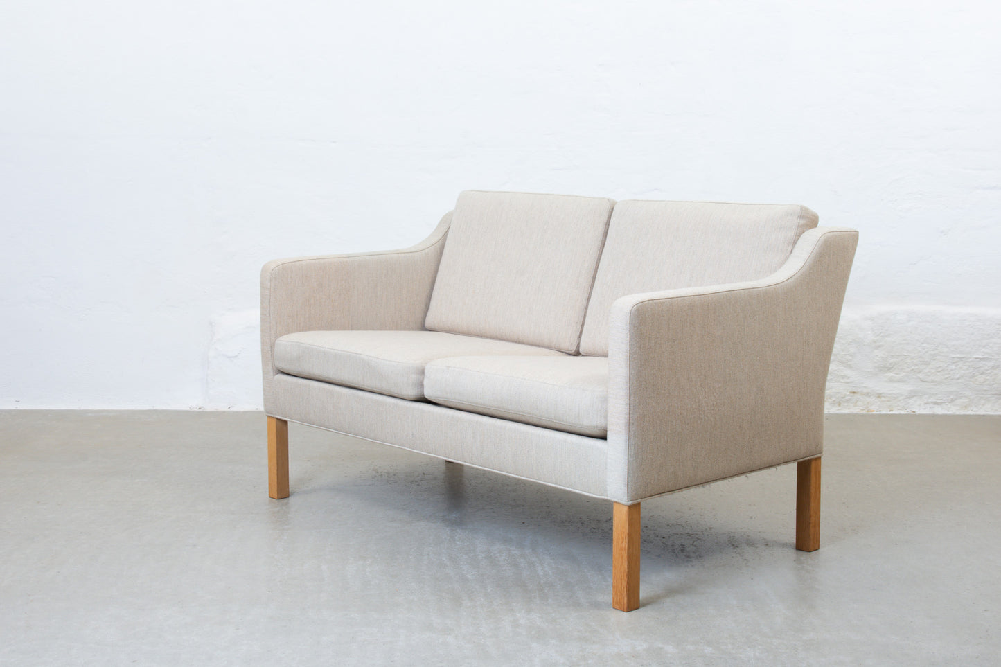 1970s 'BM 2322' two seater by Børge Mogensen