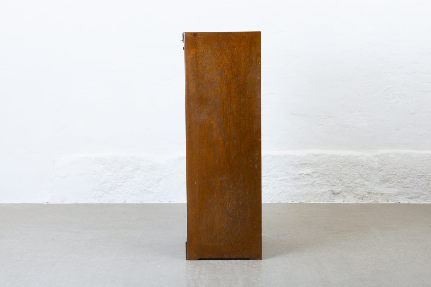 1950s archive cabinet in stained oak