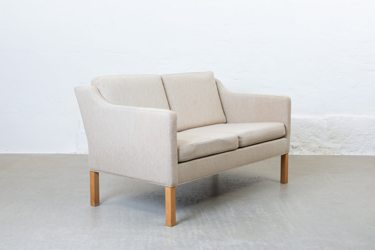 1970s 'BM 2322' two seater by Børge Mogensen