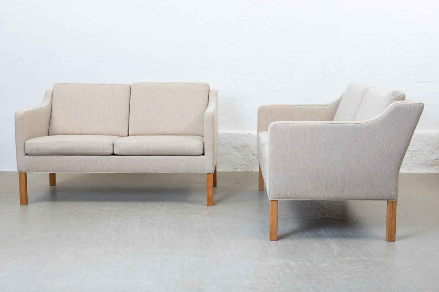 1970s 'BM 2322' two seater by Børge Mogensen