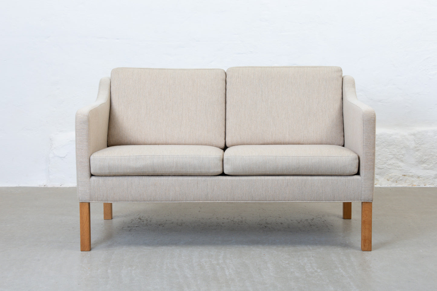 1970s 'BM 2322' two seater by Børge Mogensen no. 1