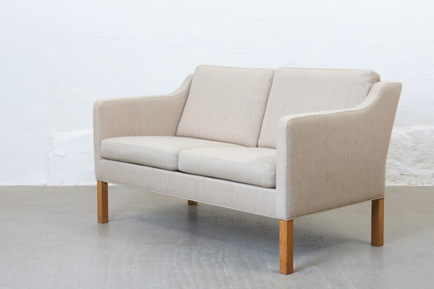 1970s 'BM 2322' two seater by Børge Mogensen no. 1