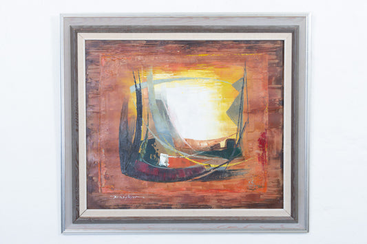 Oil painting by Roald Hansen - 88W x 78H cm