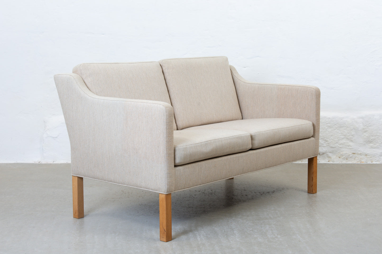 1970s 'BM 2322' two seater by Børge Mogensen no. 1