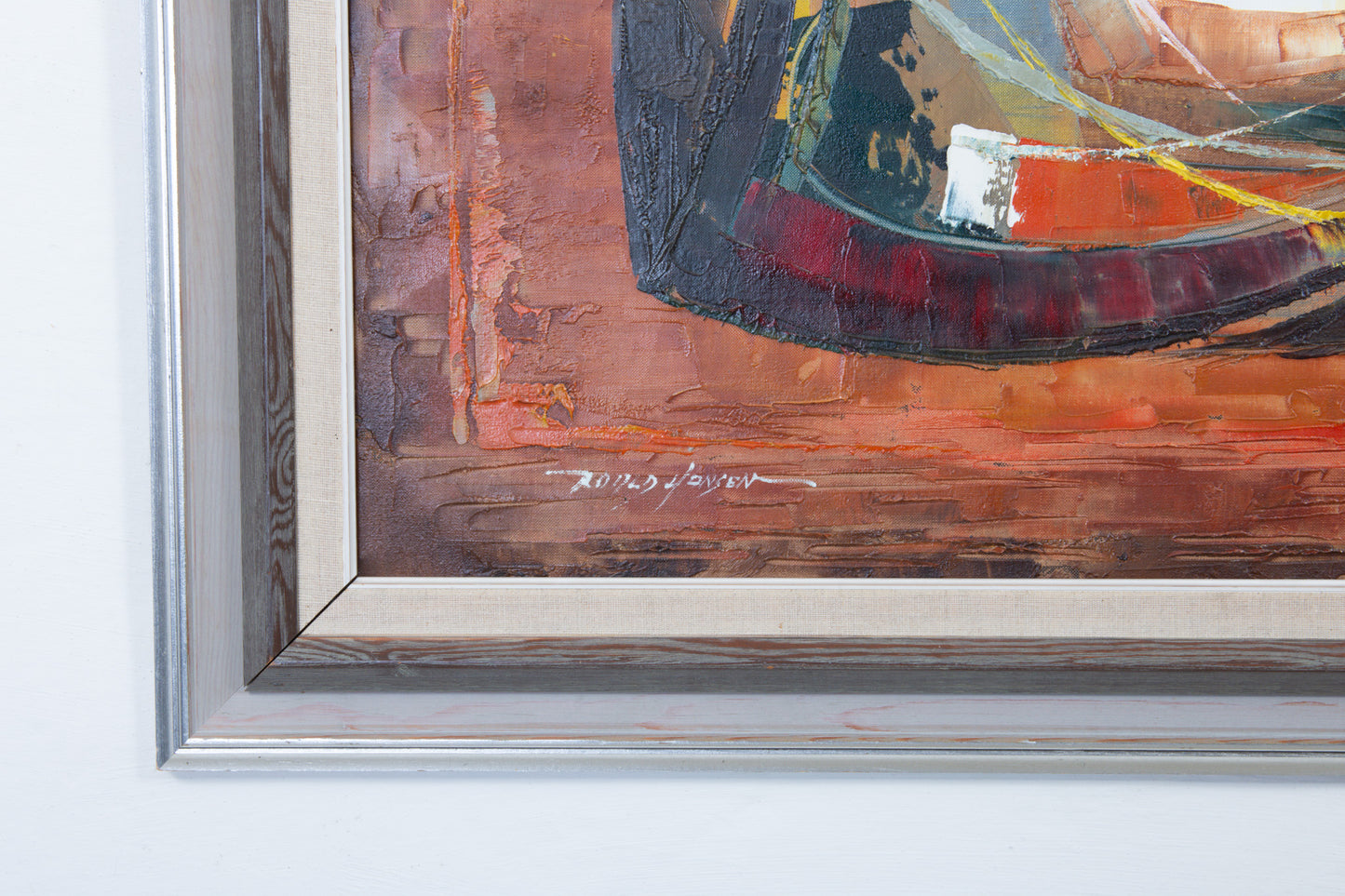 Oil painting by Roald Hansen - 88W x 78H cm